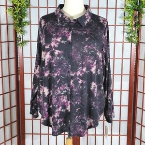 NWT LuLaRoe Valentina Button Up Blouse size 3XL